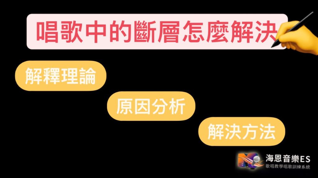 解決唱歌高音的問題：斷層